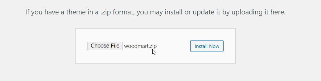 woodmart-installation