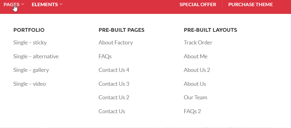 woodmart-ready-pages-templates