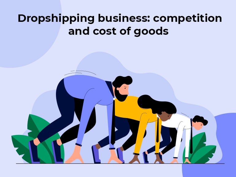Dropshipping business competition and cost of goods
