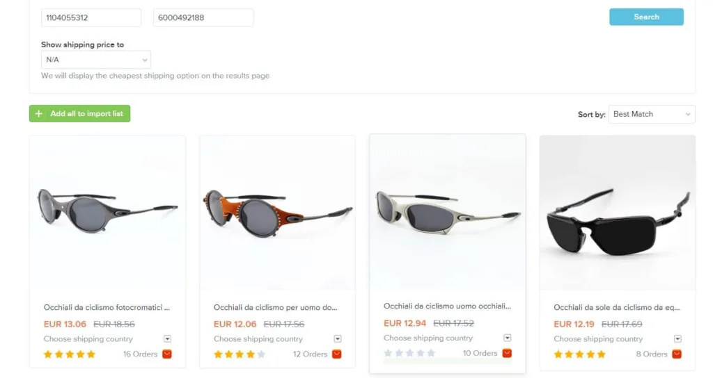 Sunglass supplier all products 2