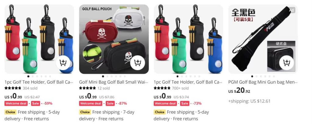 Golf ball carrying bag dropshipping
