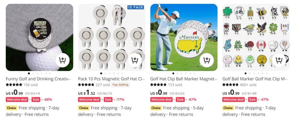Golf hat clips dropshipping
