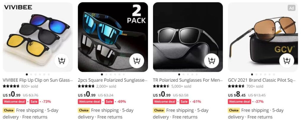 Golf sunglasses dropshipping