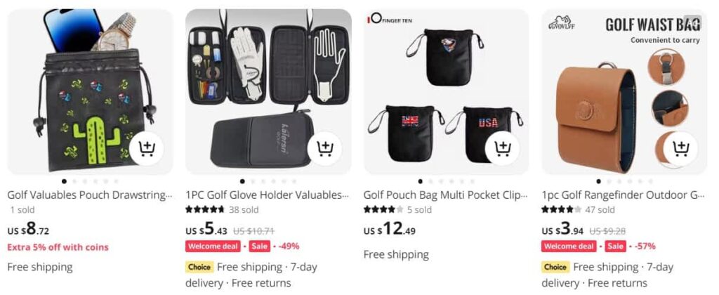 Golf valuebales pounch dropshipping