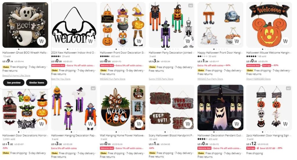 Halloween door hangers
