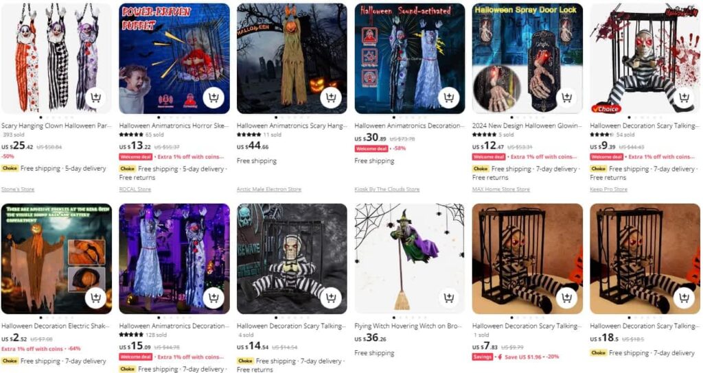 Halloween scary animatronics