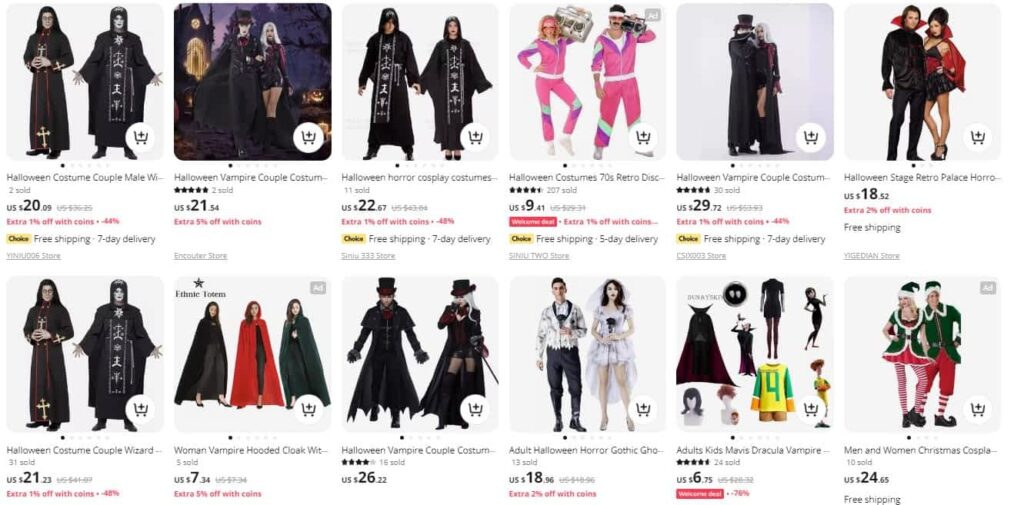 Vampire couple costumes