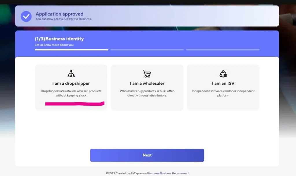 Aliexpress business center choose dropshipper optimized